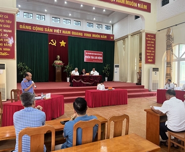 Viện KSND huyện Ứng Hoà tham gia phiên toà xét xử vụ án hành chính lưu động